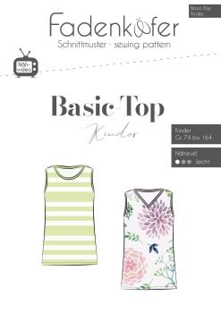 Fadenkäfer Papierschnittmuster Basic Top Kinder